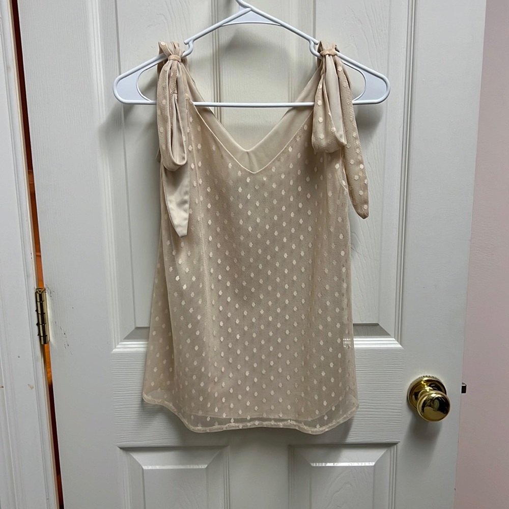 Judith March tie shoulder tank.
